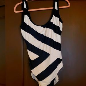 DKNY striped bathing  suit
